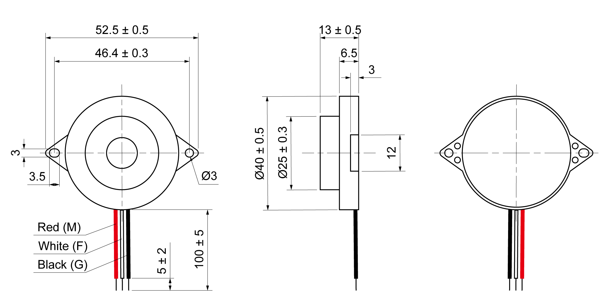 XPTF4013E-32W Mechanical Drawing